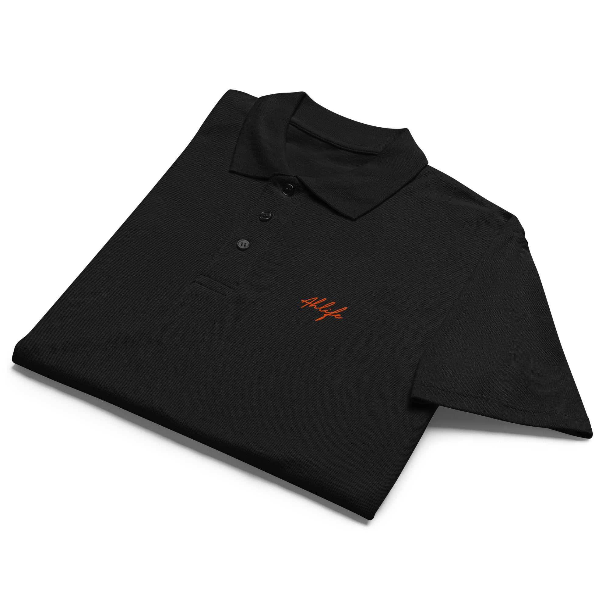 Unisex Timeless Piqué Polo — Ahlife • Solar Orange