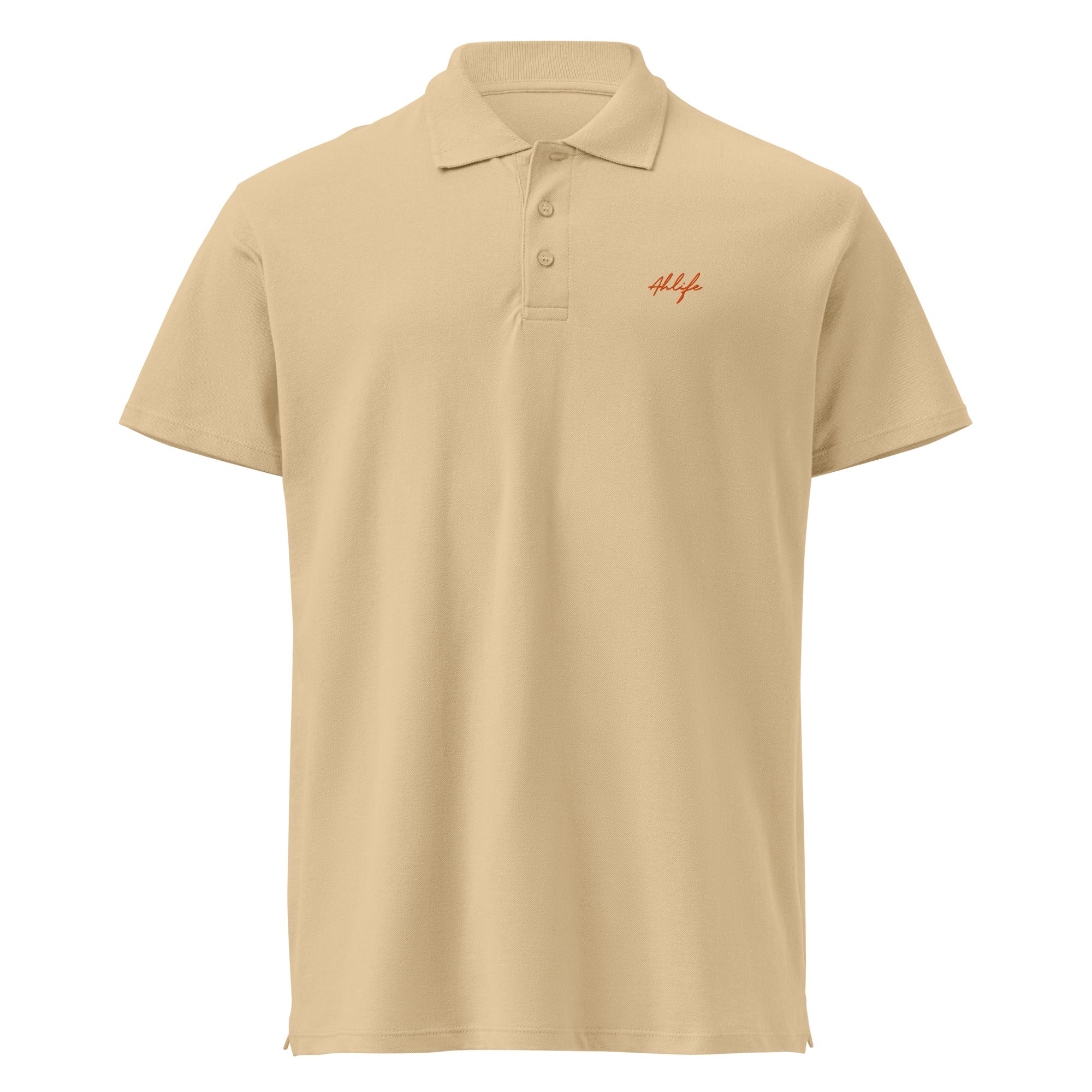 Unisex Timeless Piqué Polo — Ahlife • Solar Orange