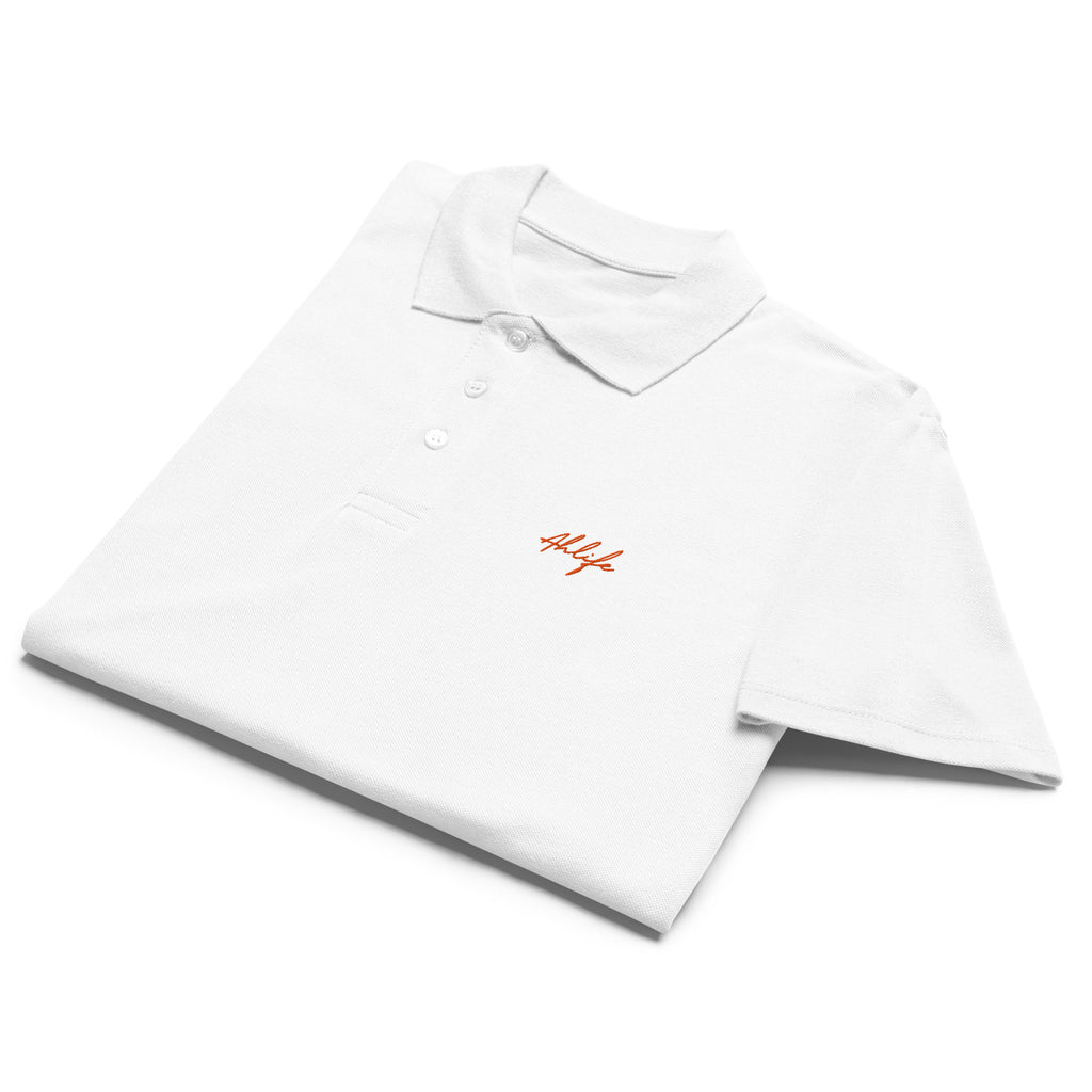 Unisex Timeless Piqué Polo — Ahlife • Solar Orange