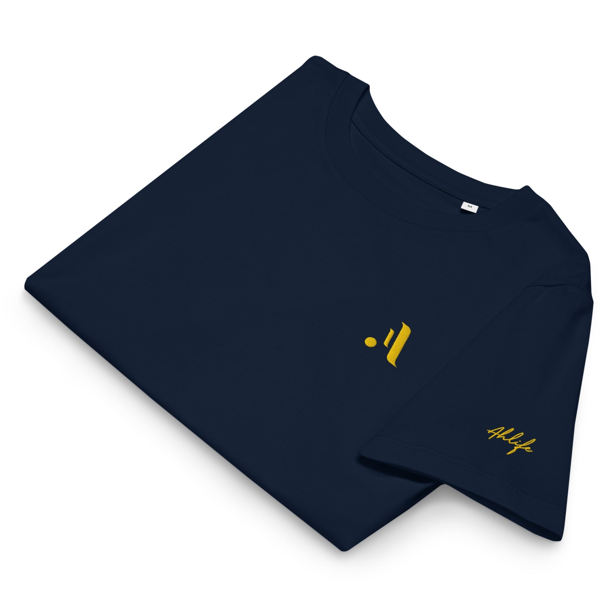Women’s Organic Rib Neck Tee — A • Amber Gold