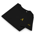 Women’s Organic Rib Neck Tee — A • Amber Gold