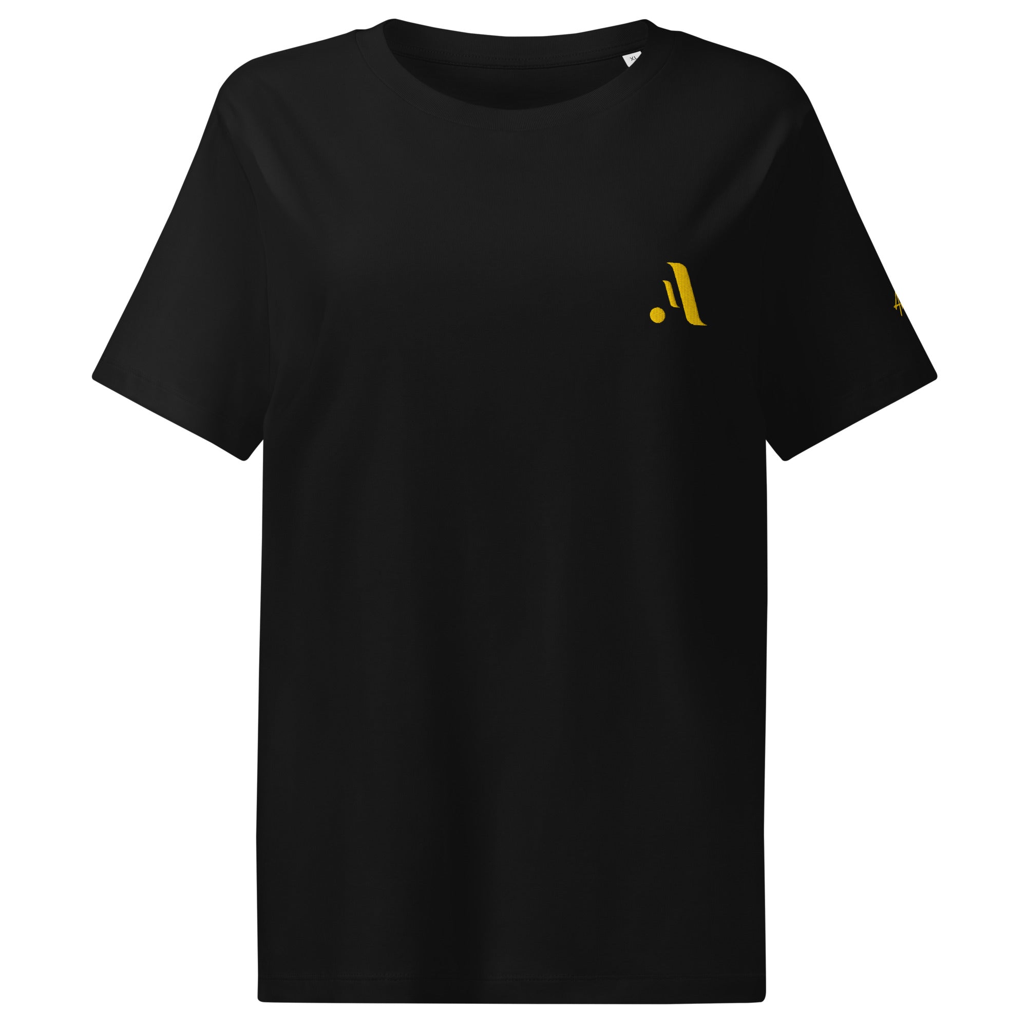 Women’s Organic Rib Neck Tee — A • Amber Gold
