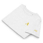 Women’s Organic Rib Neck Tee — A • Amber Gold