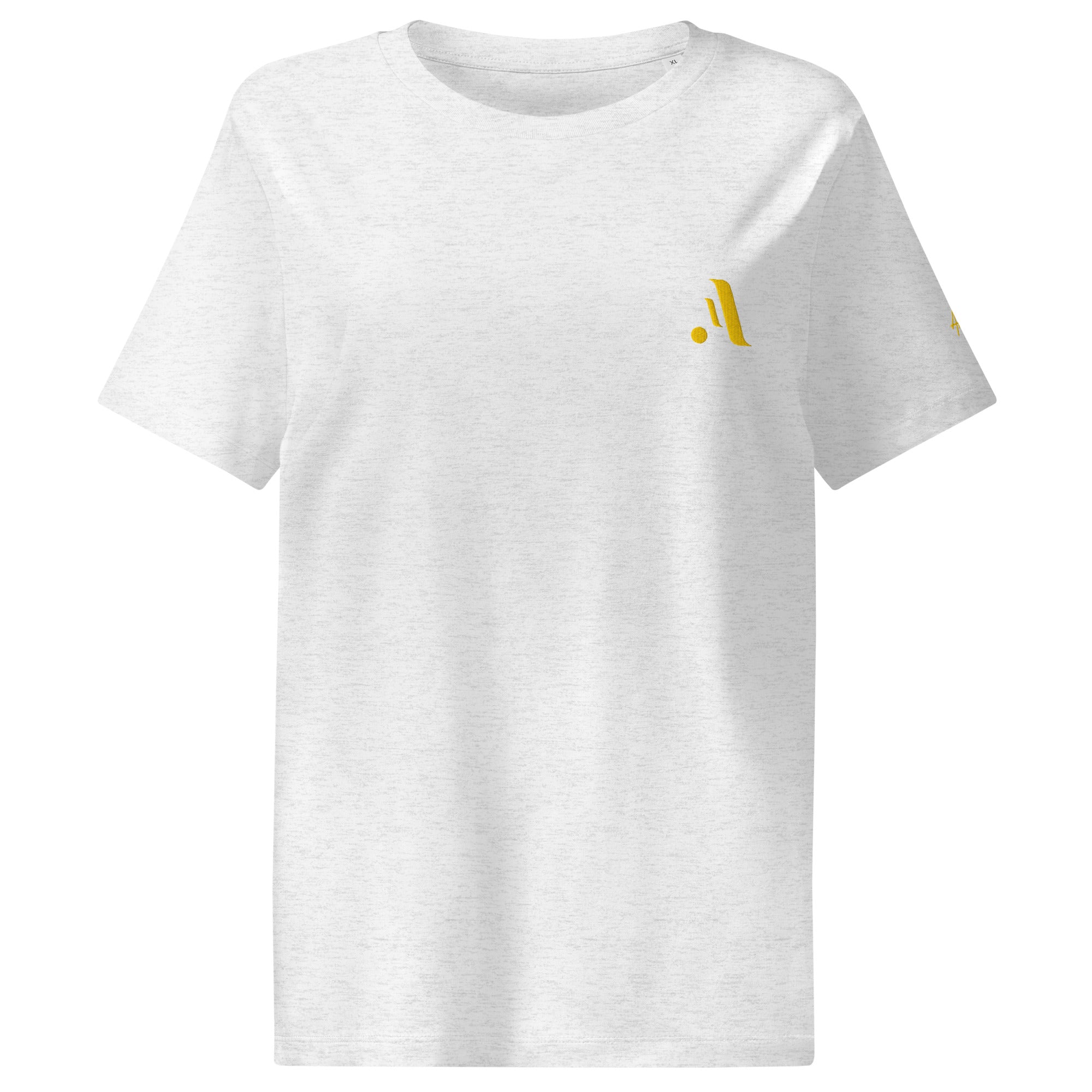 Women’s Organic Rib Neck Tee — A • Amber Gold