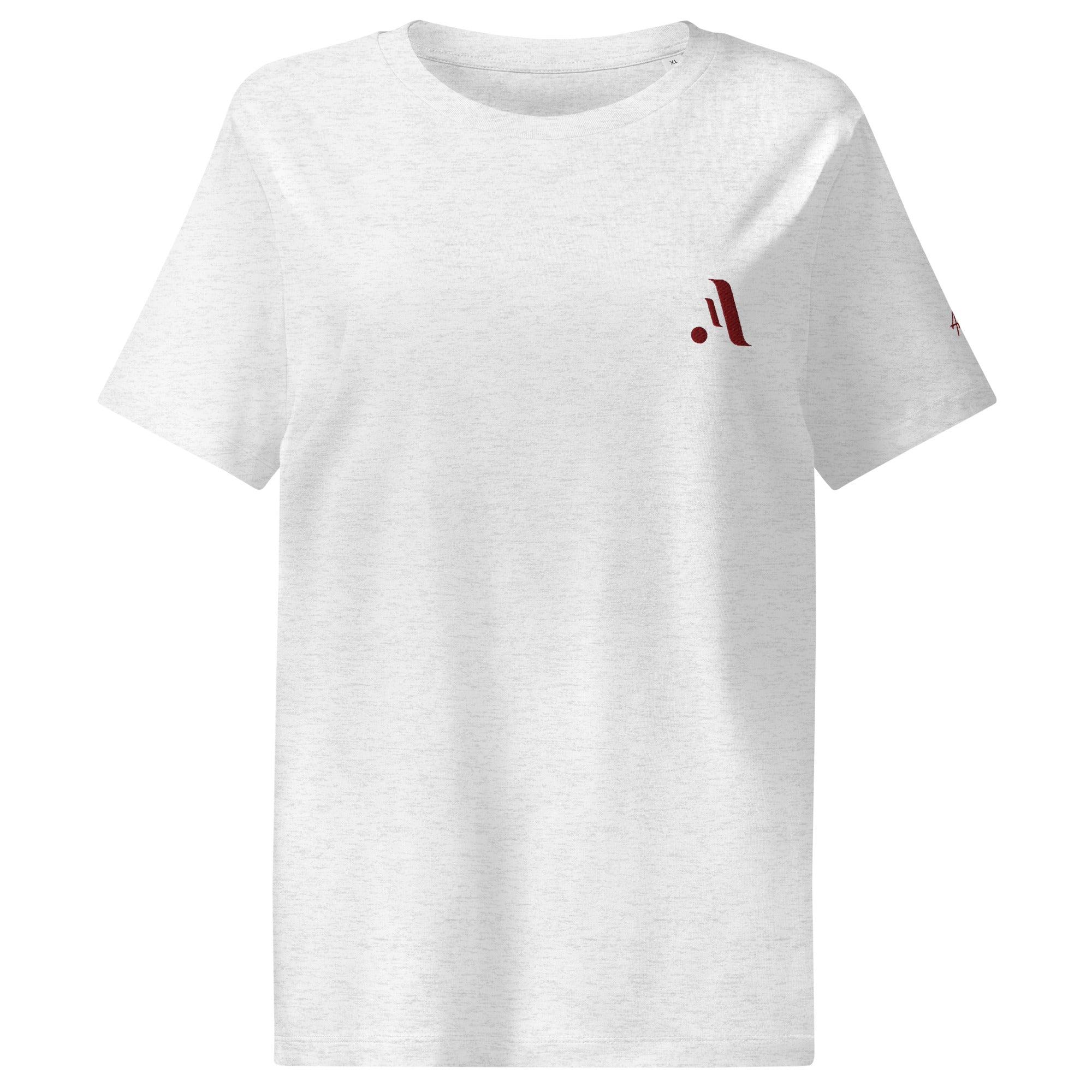 Women’s Organic Rib Neck Tee — A • Bordeaux Red