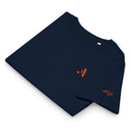 Women’s Organic Rib Neck Tee — A • Solar Orange