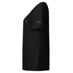 Women’s Organic Rib Neck Tee — A • Solar Orange