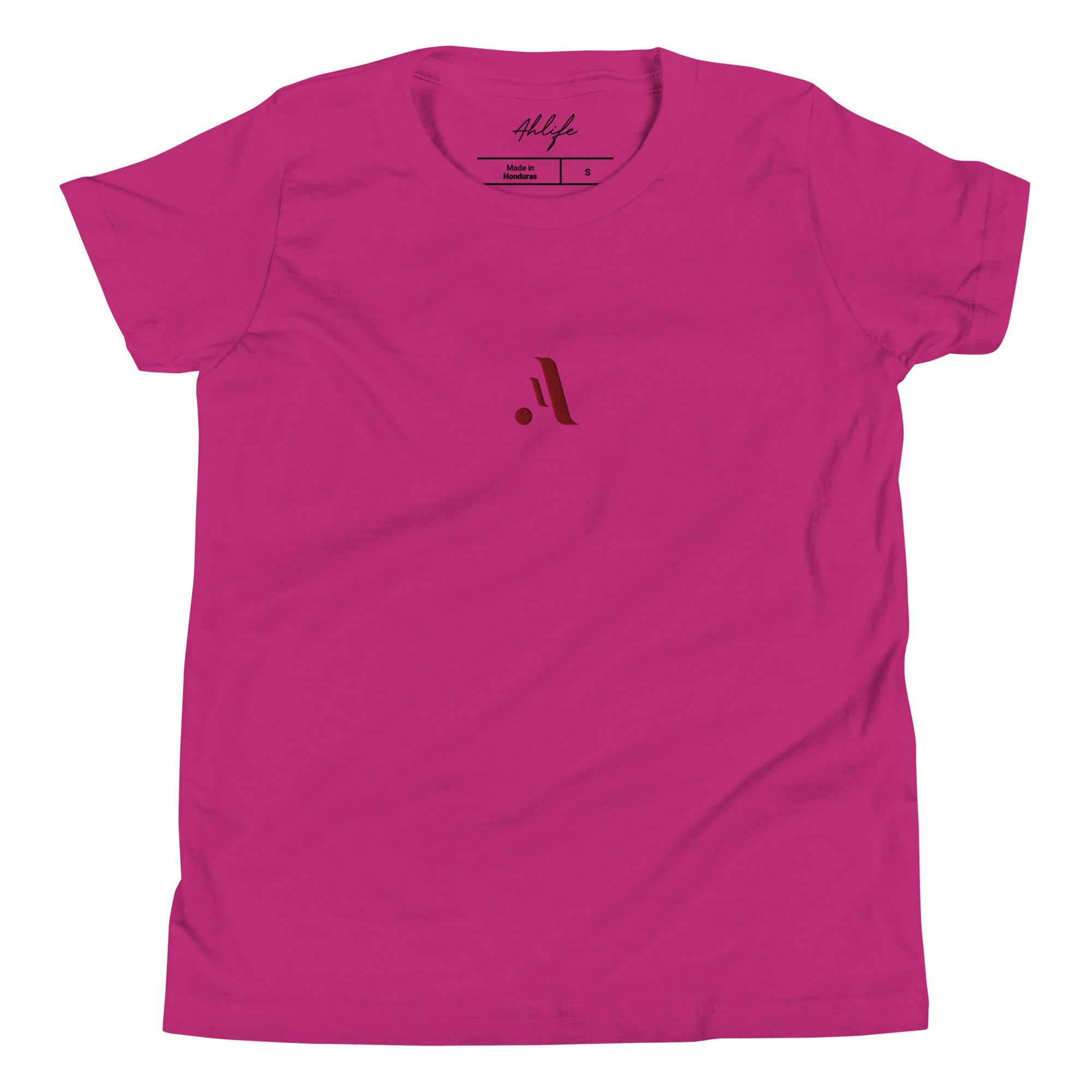 Youth Versatile Tee — A • Bordeaux Red