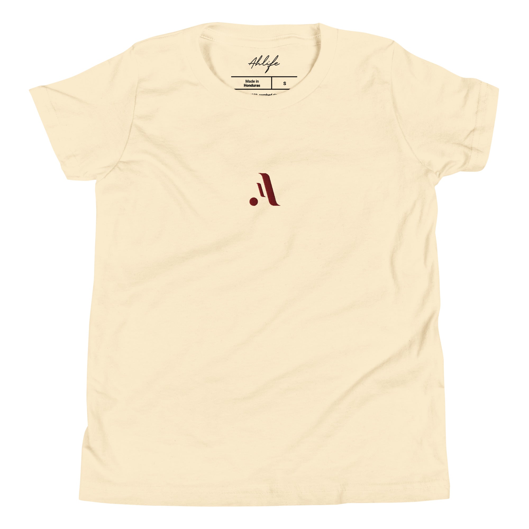 Youth Versatile Tee — A • Bordeaux Red